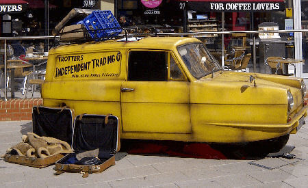 Our Only Fools And Horses Photo Booth outside Costco